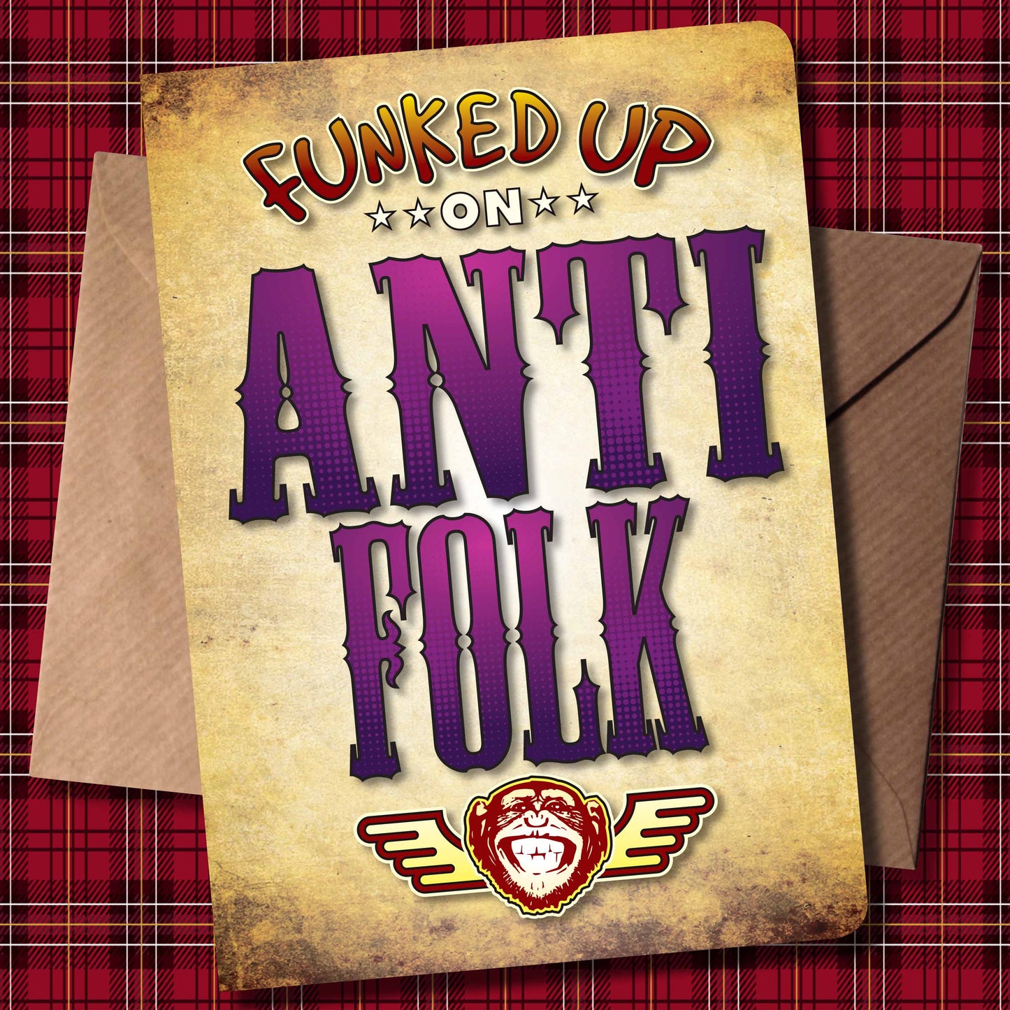 Anti Folk Art Print / Poster / Birthday Card / Greetings Card