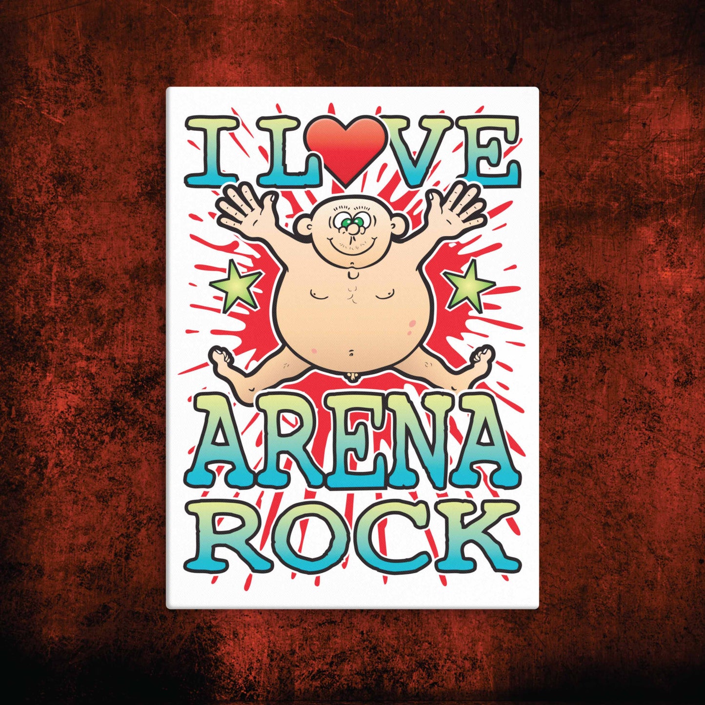Arena Rock Canvas Print 30x40cm
