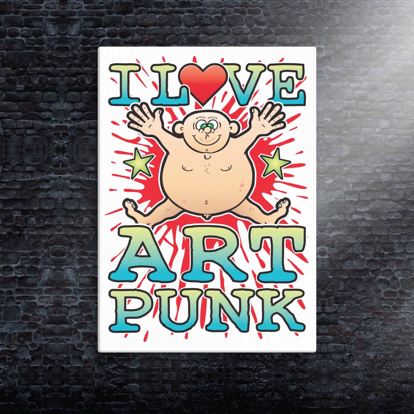 Art Punk Canvas Print 30x40cm