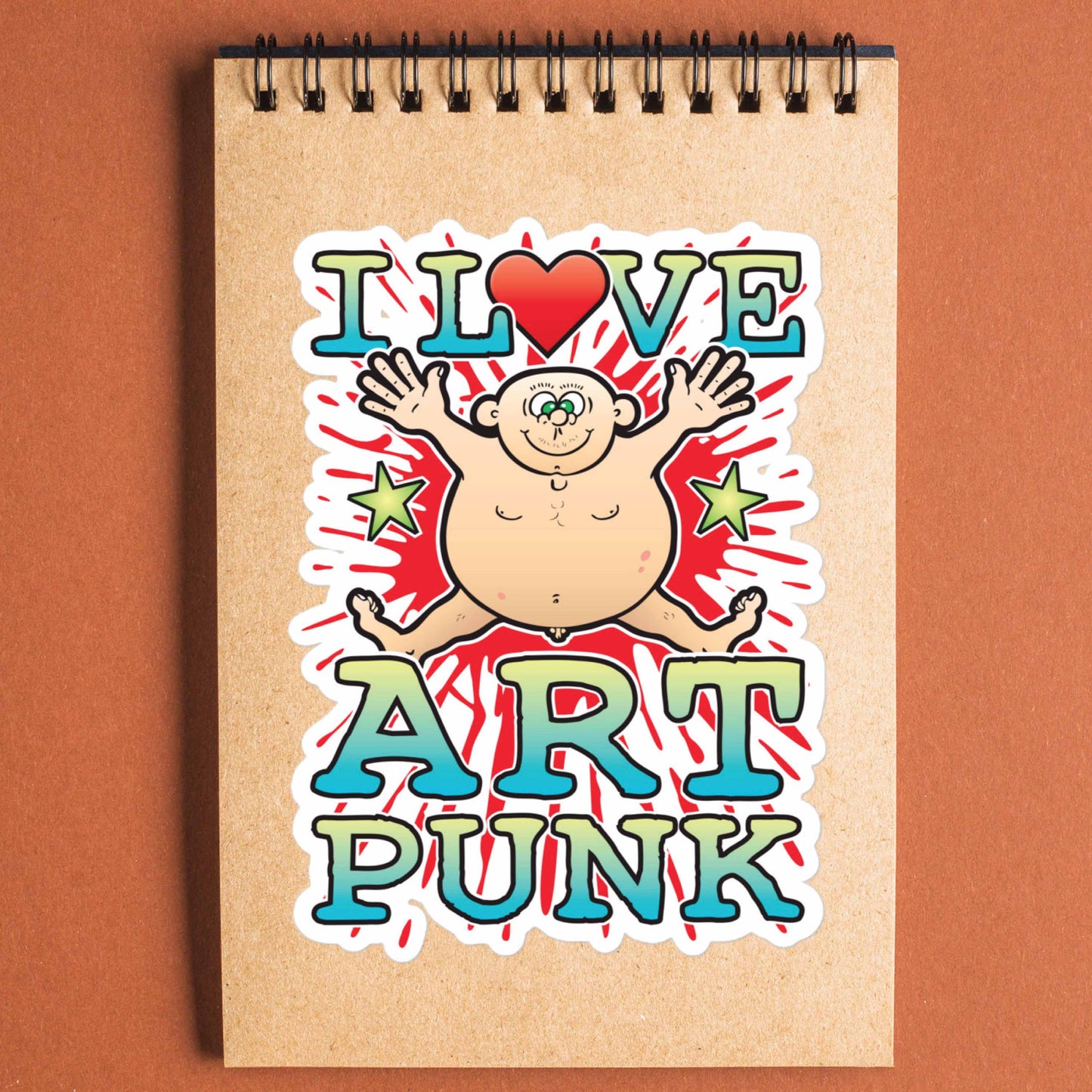 Art Punk Vinyl Kiss-Cut Sticker / 14 x 10cm