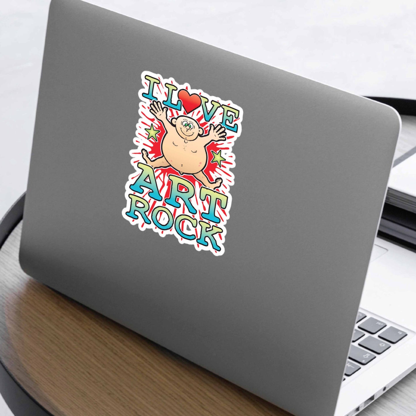 Art Rock Vinyl Kiss-Cut Sticker / 14 x 10cm