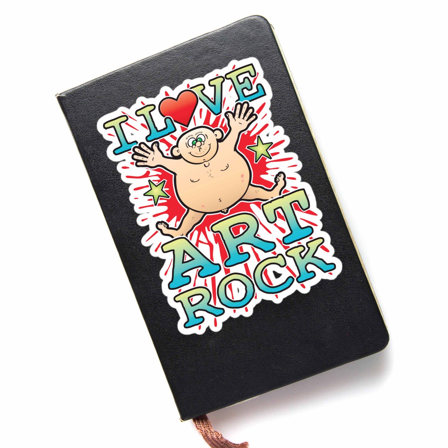 Art Rock Vinyl Kiss-Cut Sticker / 14 x 10cm