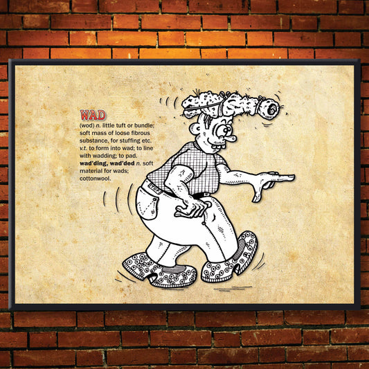Wad Cartoon Art Print