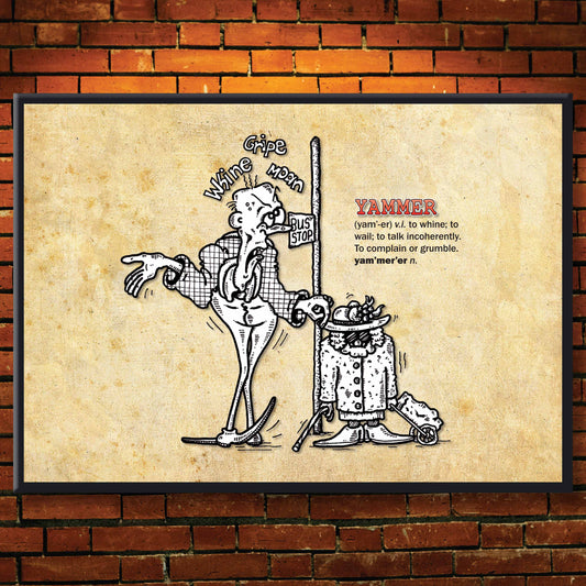 Yammer Cartoon Art Print