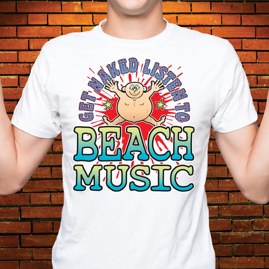 Beach Music Funny Slogan Cotton T-Shirt
