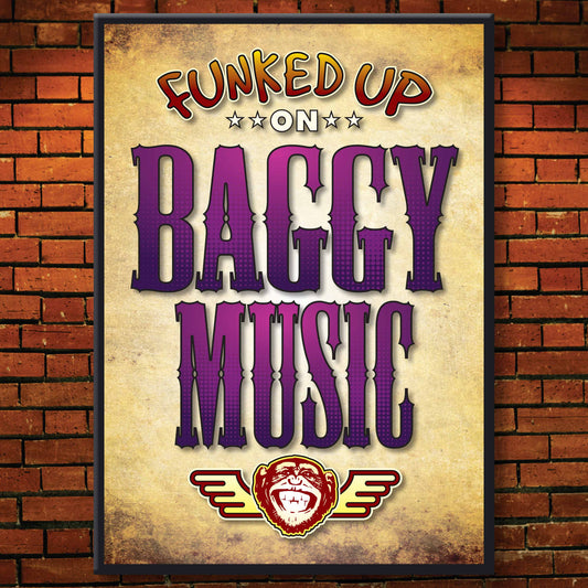 Baggy Music Art Print / Poster / Birthday Card / Greetings Card