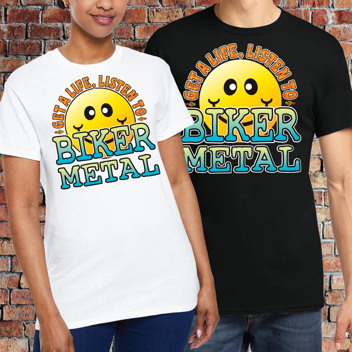 Biker Metal Cotton T-Shirt