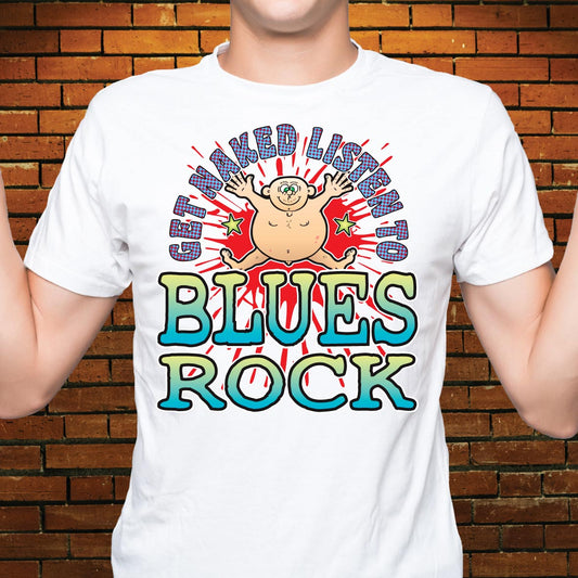 Blues Rock Funny Slogan Cotton T-Shirt