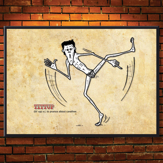 Tittup Cartoon Art Print