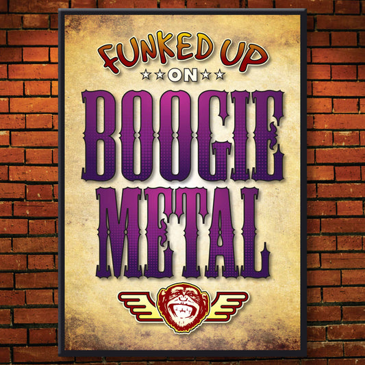 Boogie Metal Art Print / Poster / Birthday Card / Greetings Card