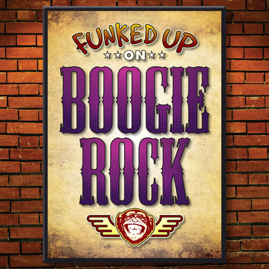 Boogie Rock Art Print / Poster / Birthday Card / Greetings Card