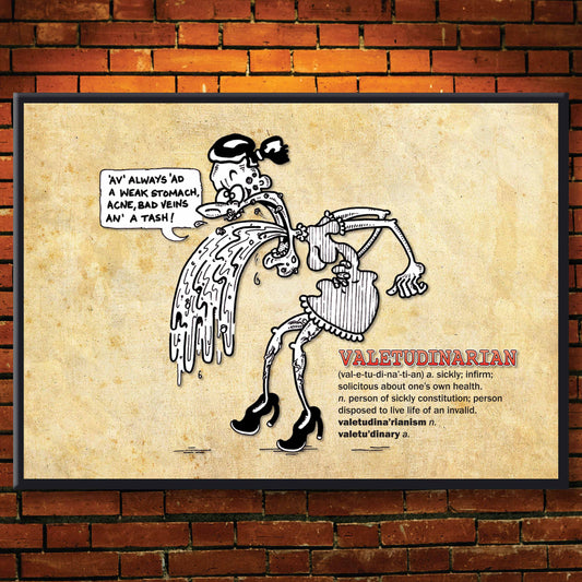 Valetudinarian Cartoon Art Print