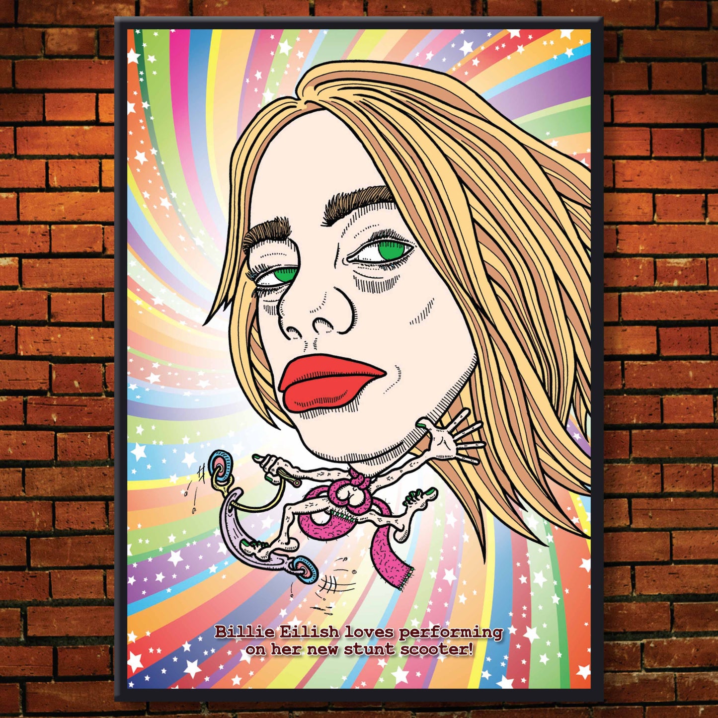 Billie Eilish Pop Plop Art Print