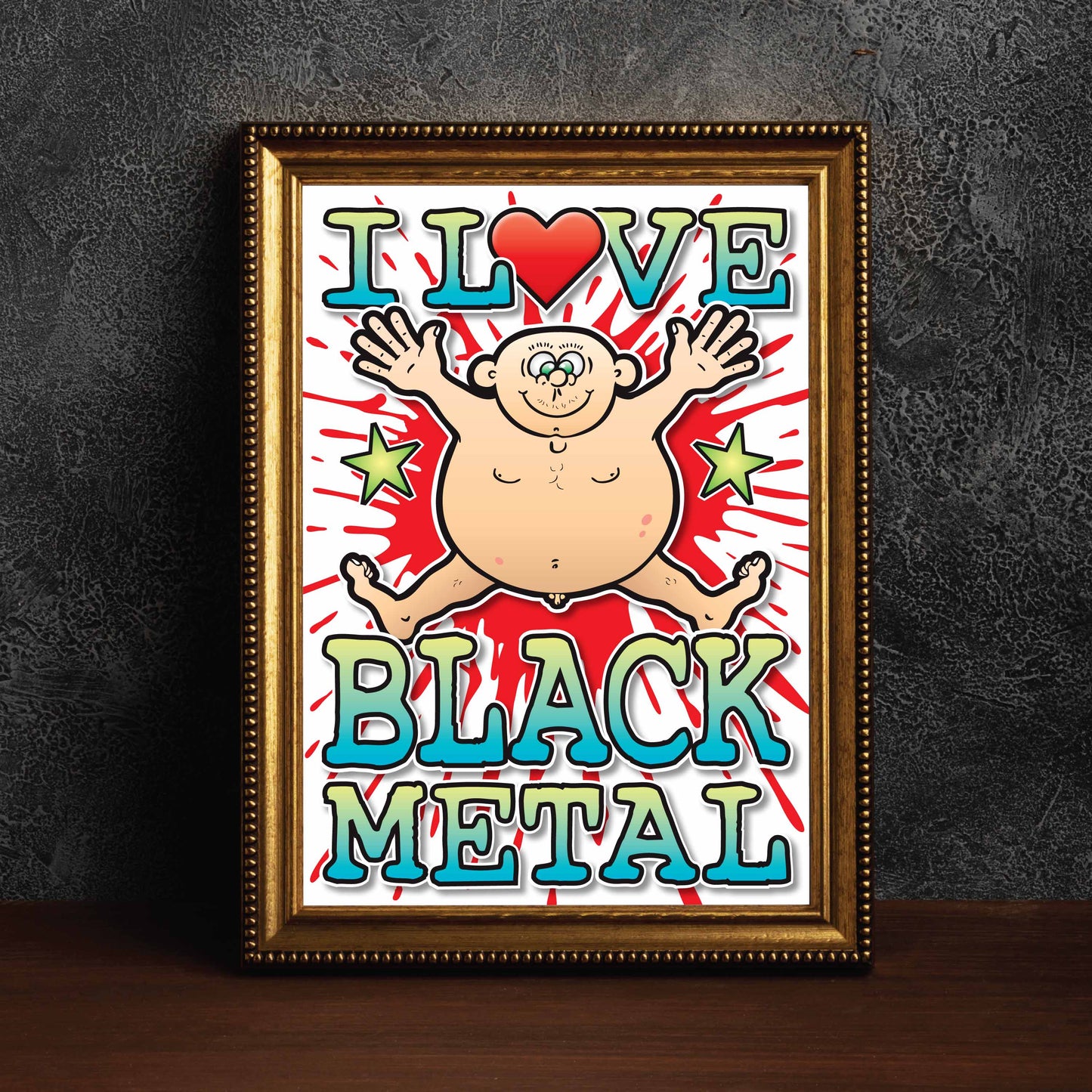 Black Metal Art Print / Love Music Poster / Wall Décor / Rock Guru