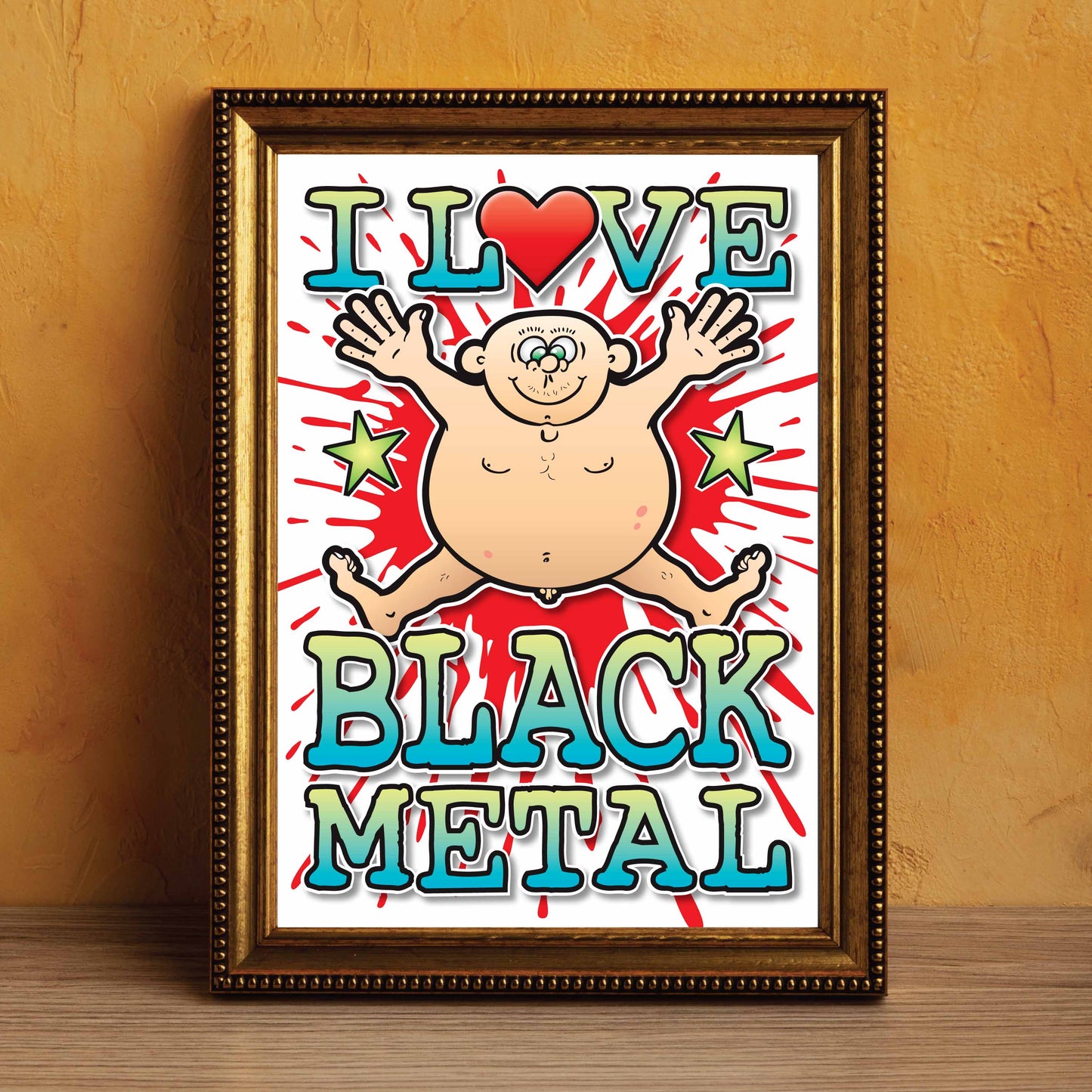 Black Metal Art Print / Love Music Poster / Wall Décor / Rock Guru