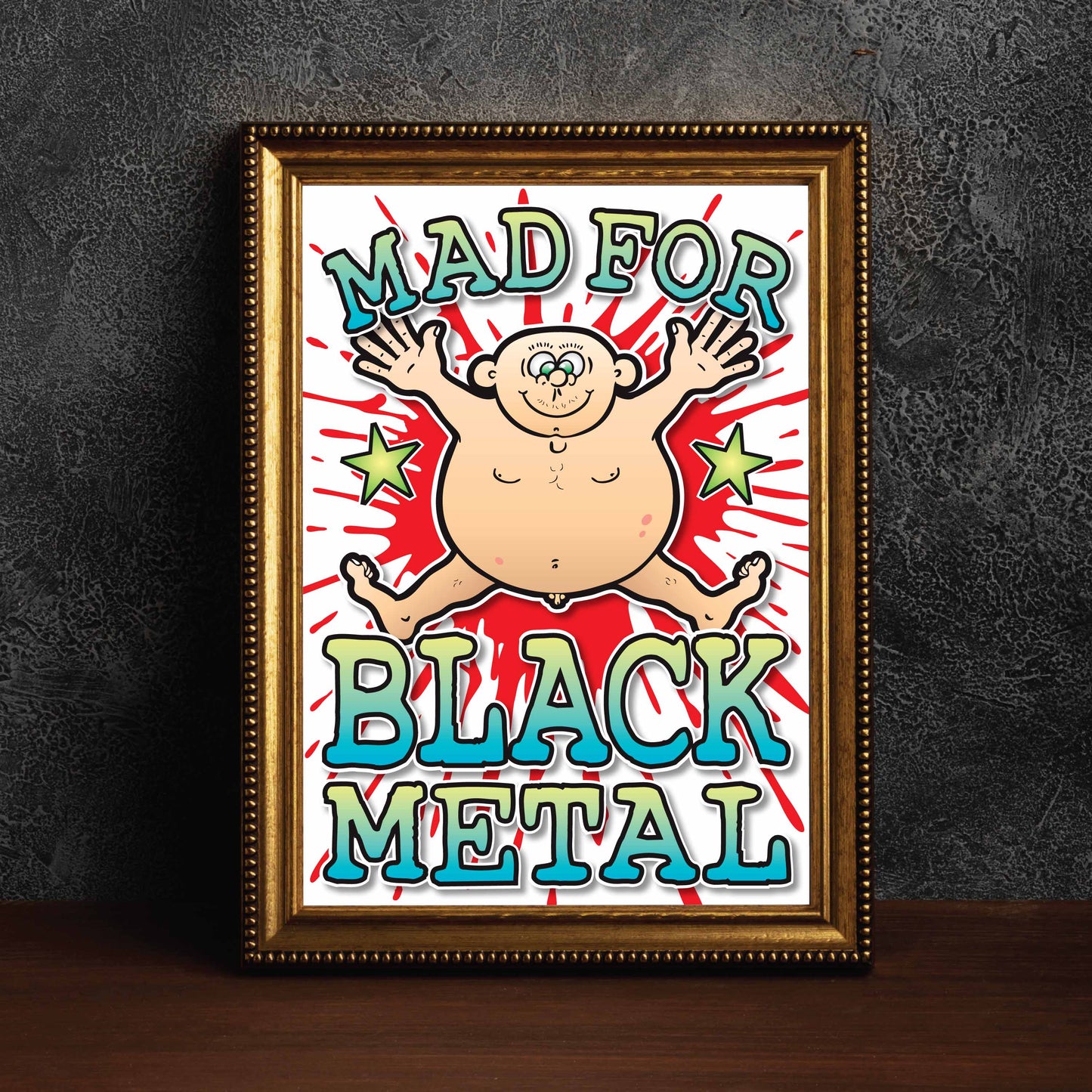 Black Metal Art Print / Mad For Music Poster / Wall Décor