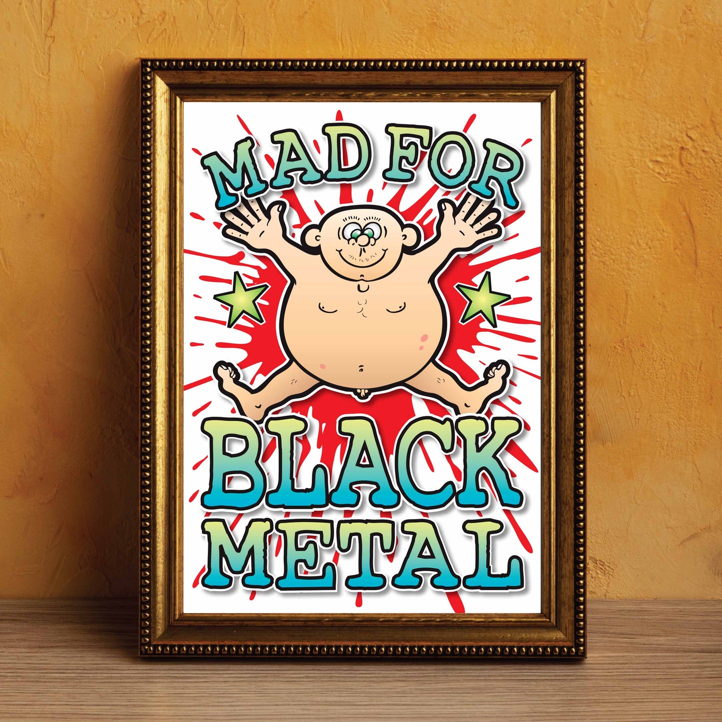 Black Metal Art Print / Mad For Music Poster / Wall Décor