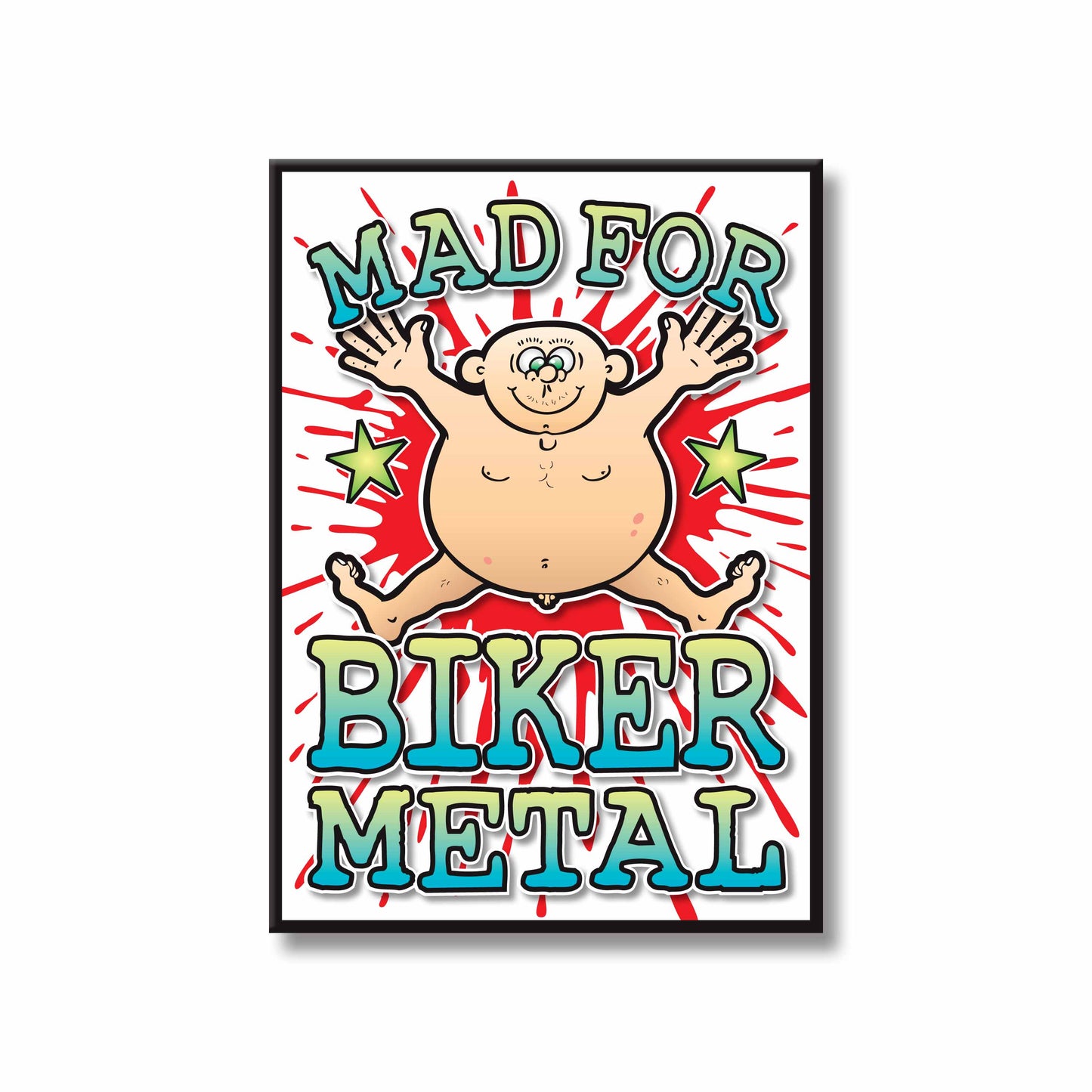 Biker Metal Art Print / Mad For Music Poster / Wall Décor