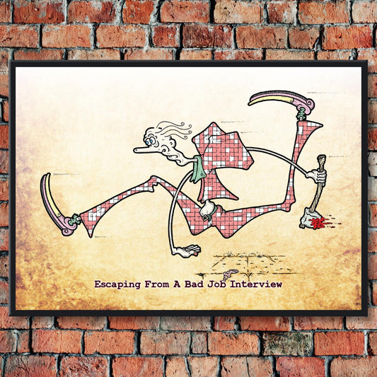 Bad Job Interview Art Print