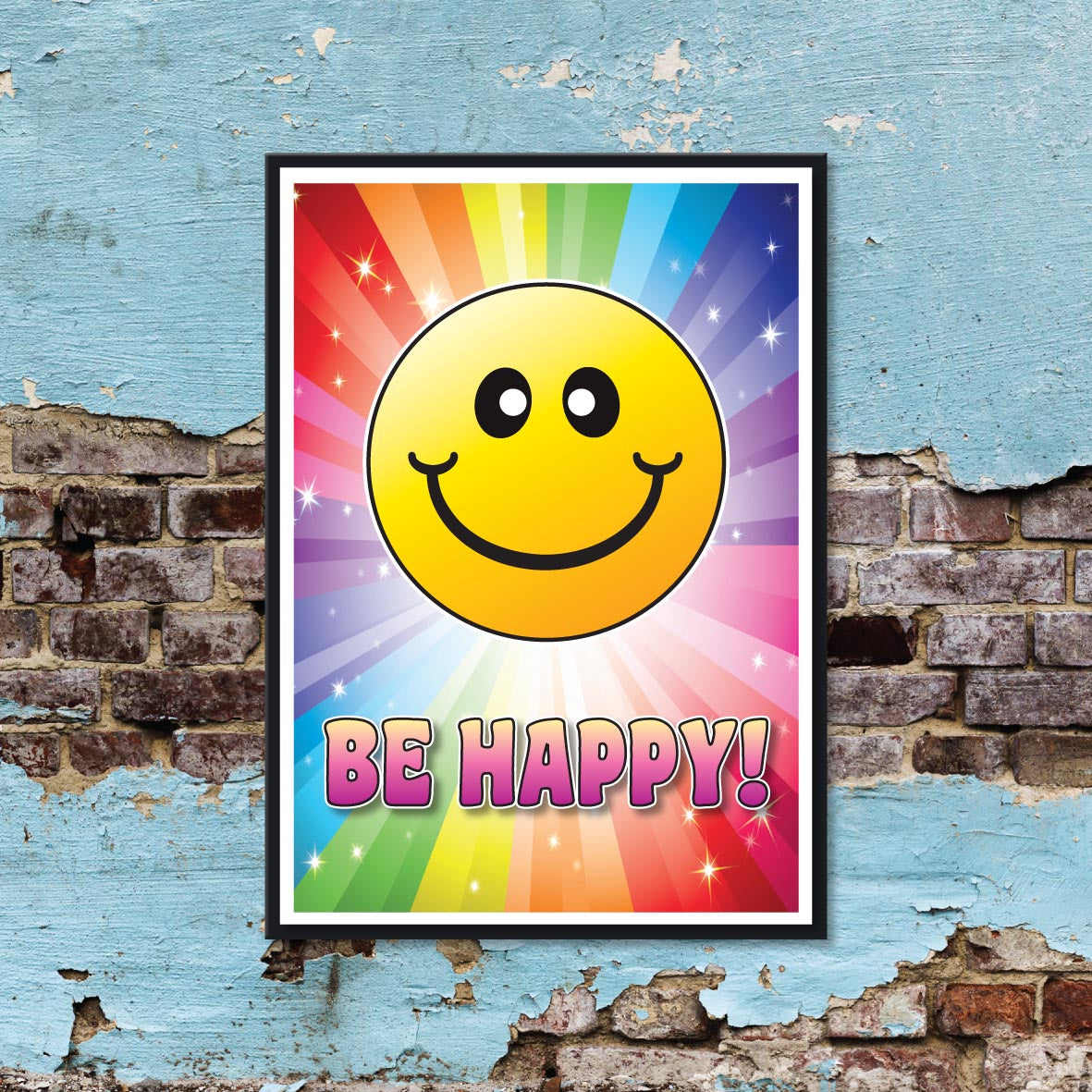 Be Happy Wall Art
