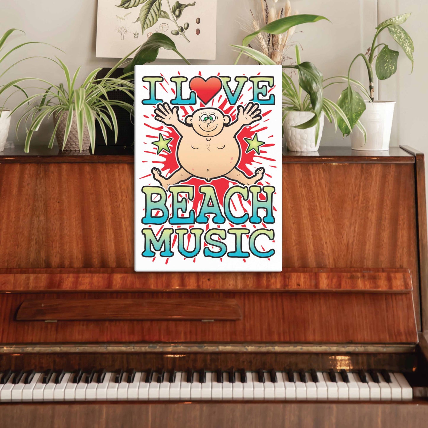 Beach Music Canvas Print 30x40cm