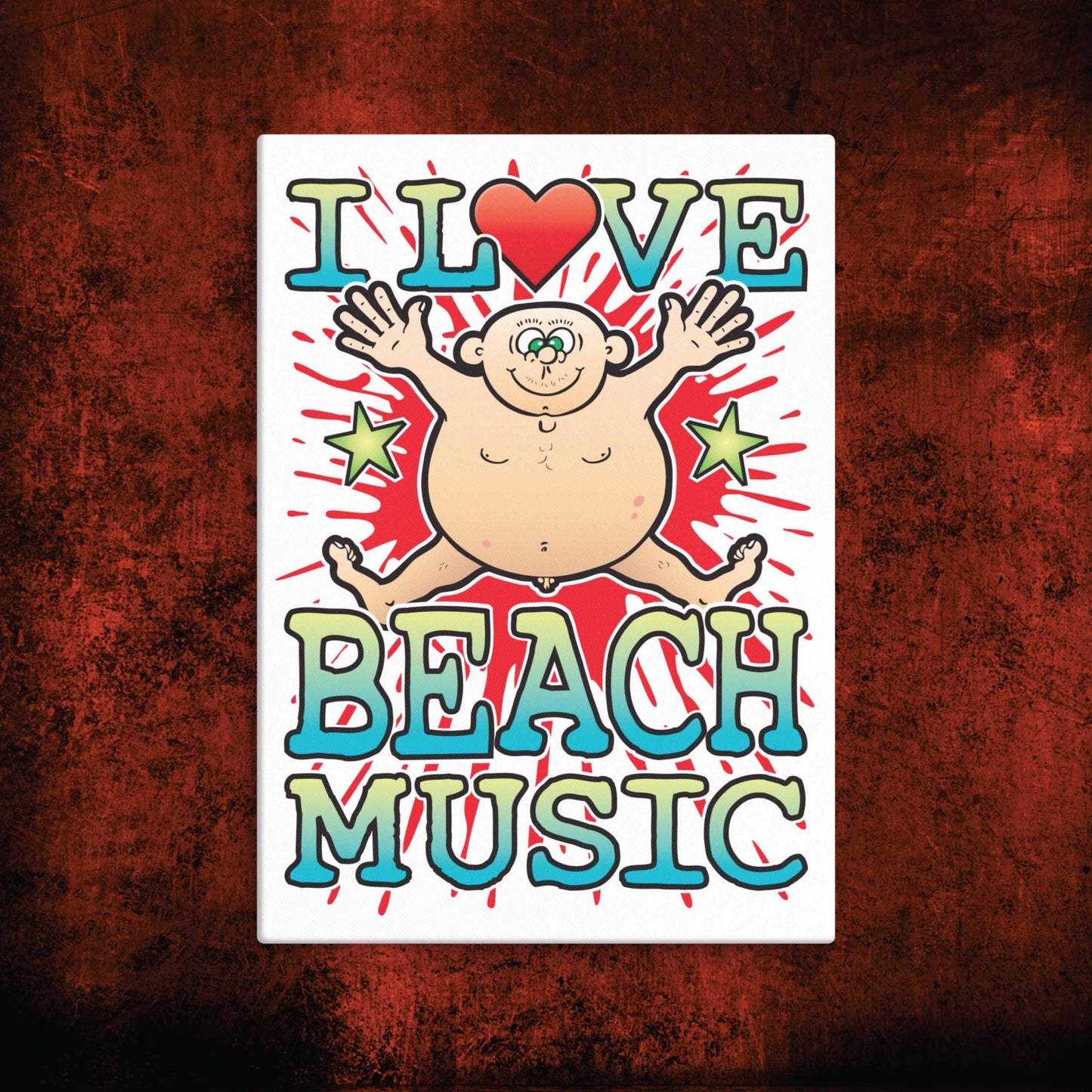 Beach Music Canvas Print 30x40cm