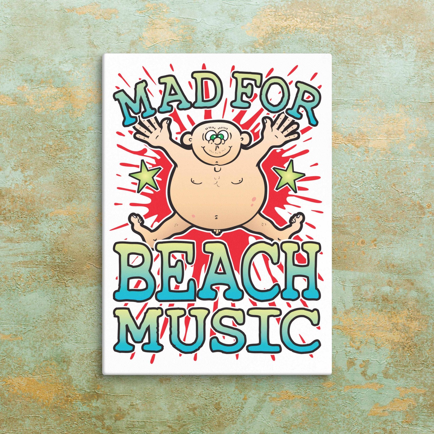 Beach Music Canvas Print 30x40cm