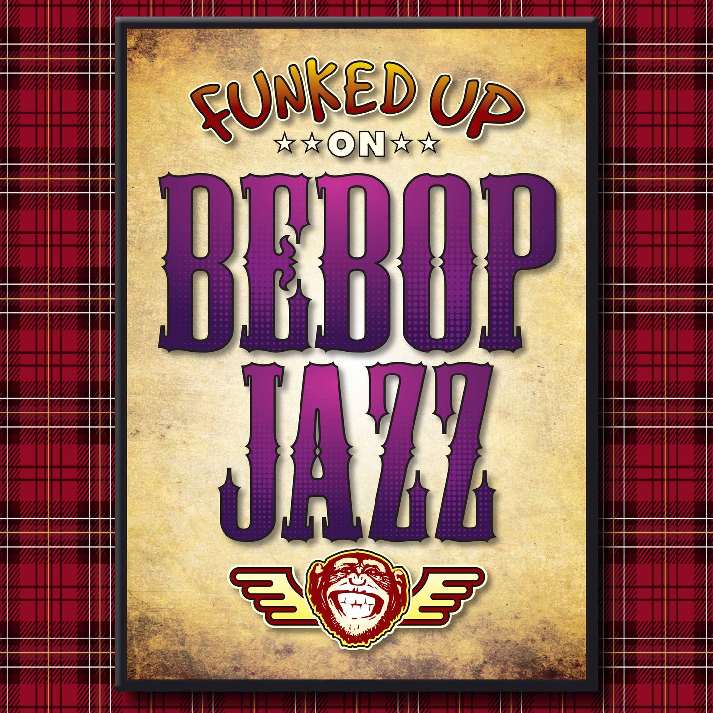 Bebop Jazz Art Print / Poster / Birthday Card / Greetings Card