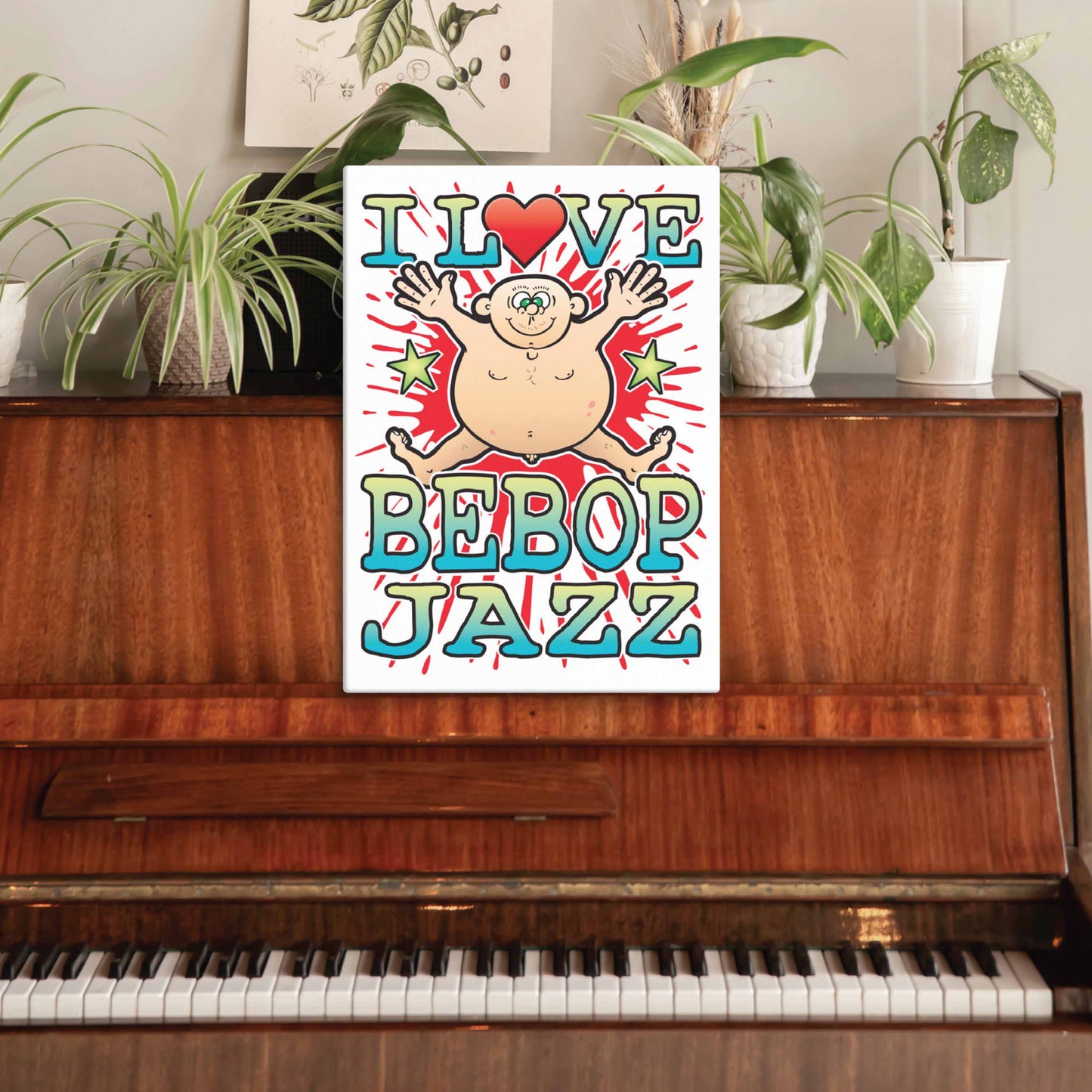 Bebop Jazz Canvas Print 30x40cm
