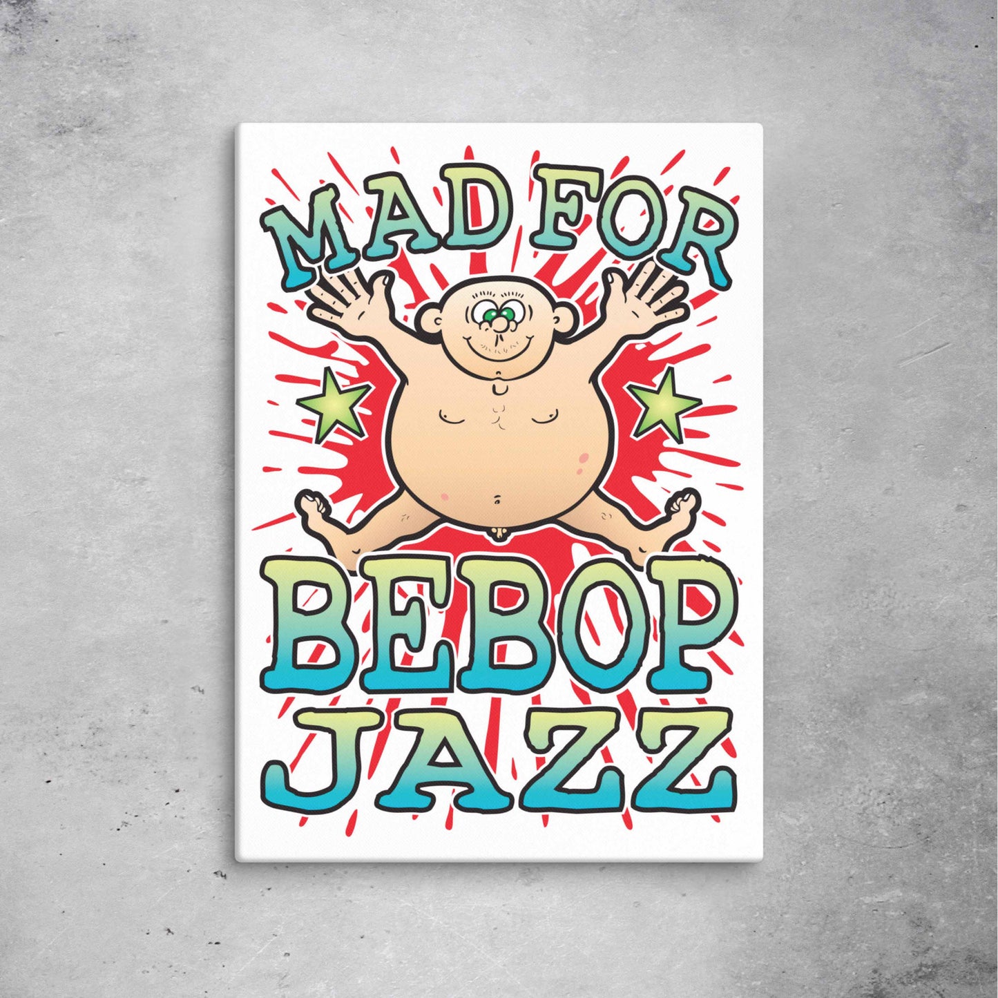 Bebop Jazz Canvas Print 51x71cm