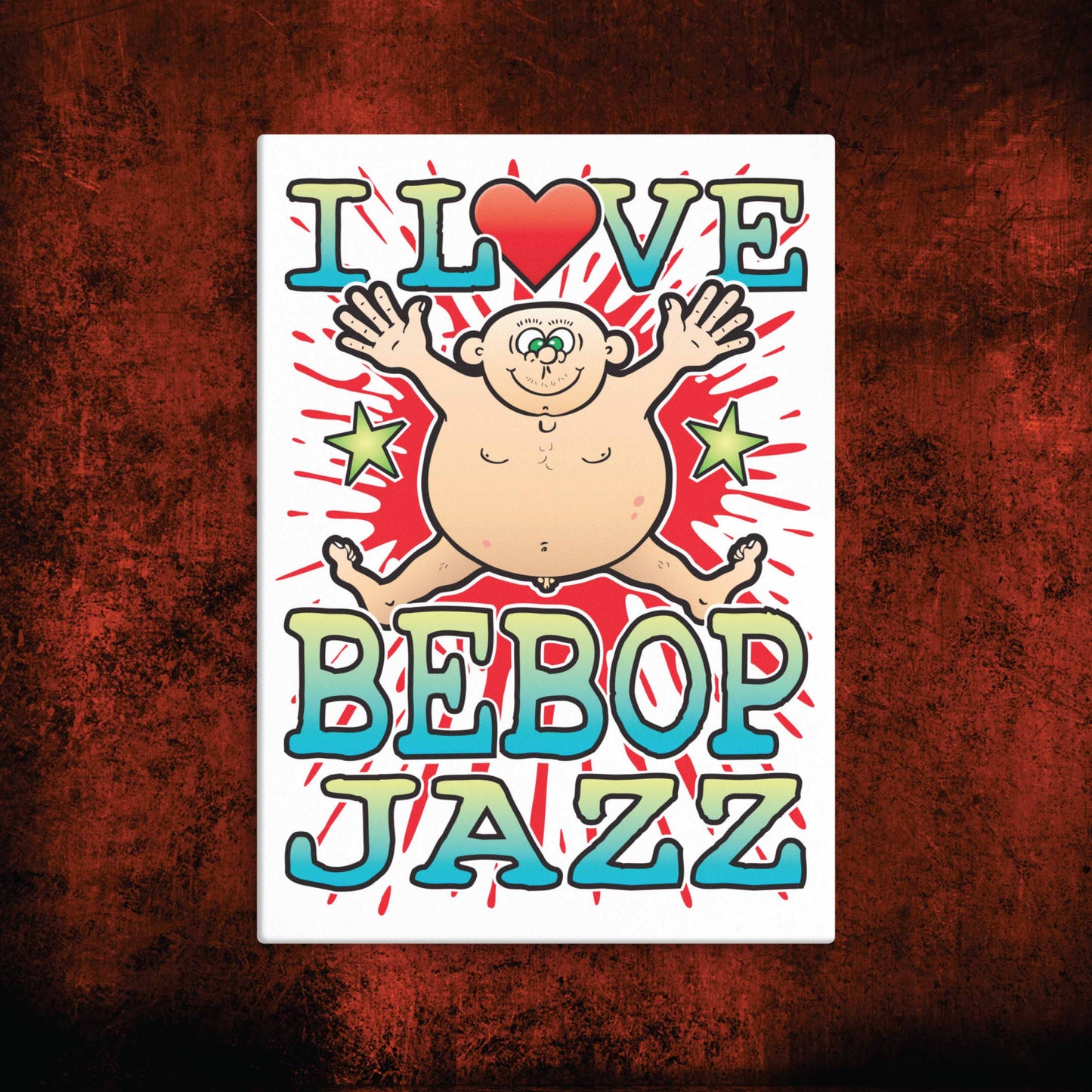 Bebop Jazz Canvas Print 30x40cm