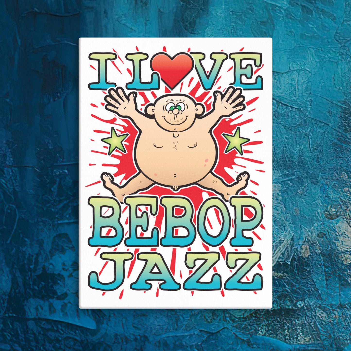 Bebop Jazz Canvas Print 30x40cm