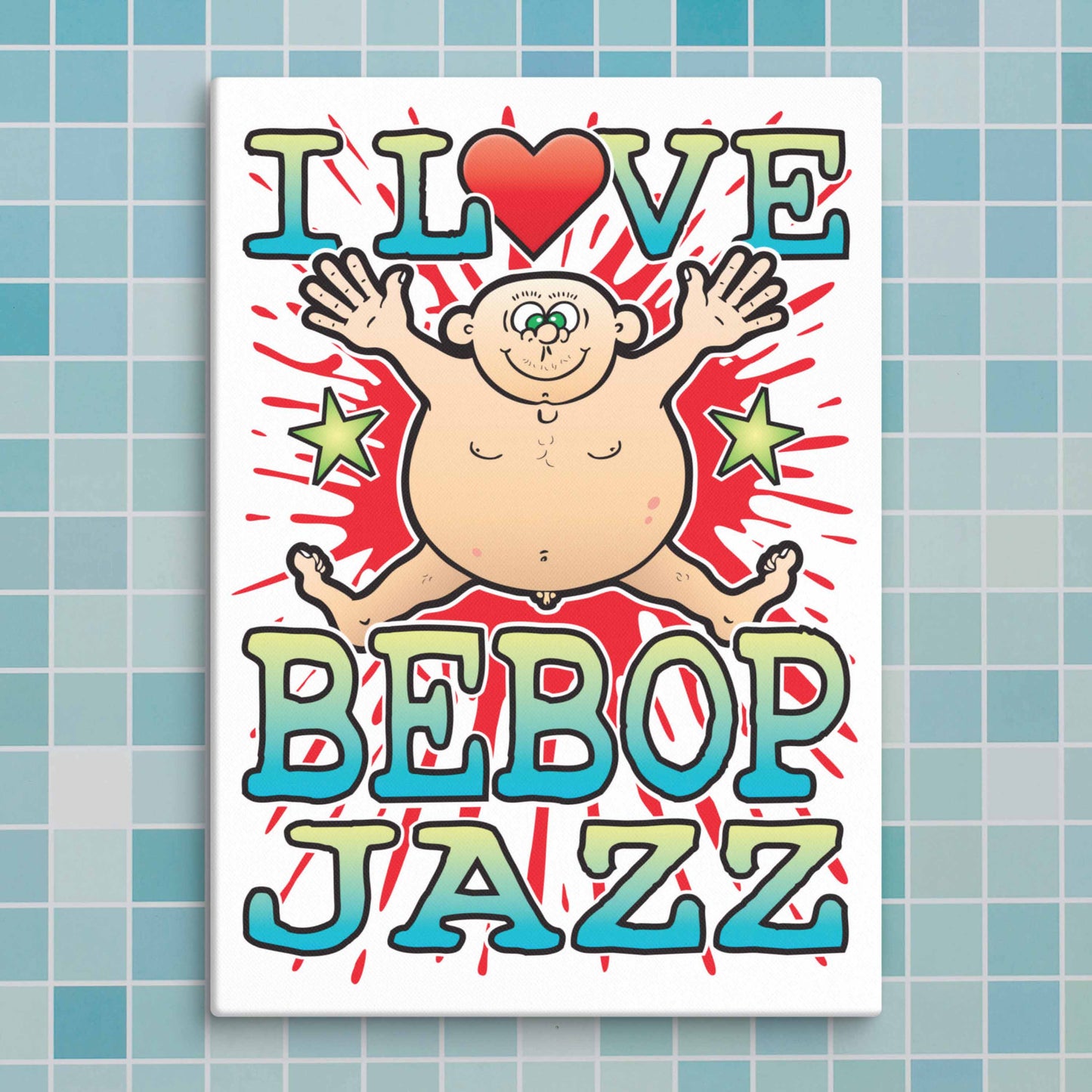 Bebop Jazz Canvas Print 30x40cm