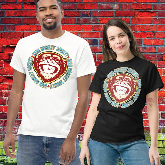Beer Monkey Funny Slogan Unisex Tee