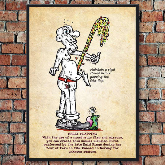 Belly Flapping Art Print