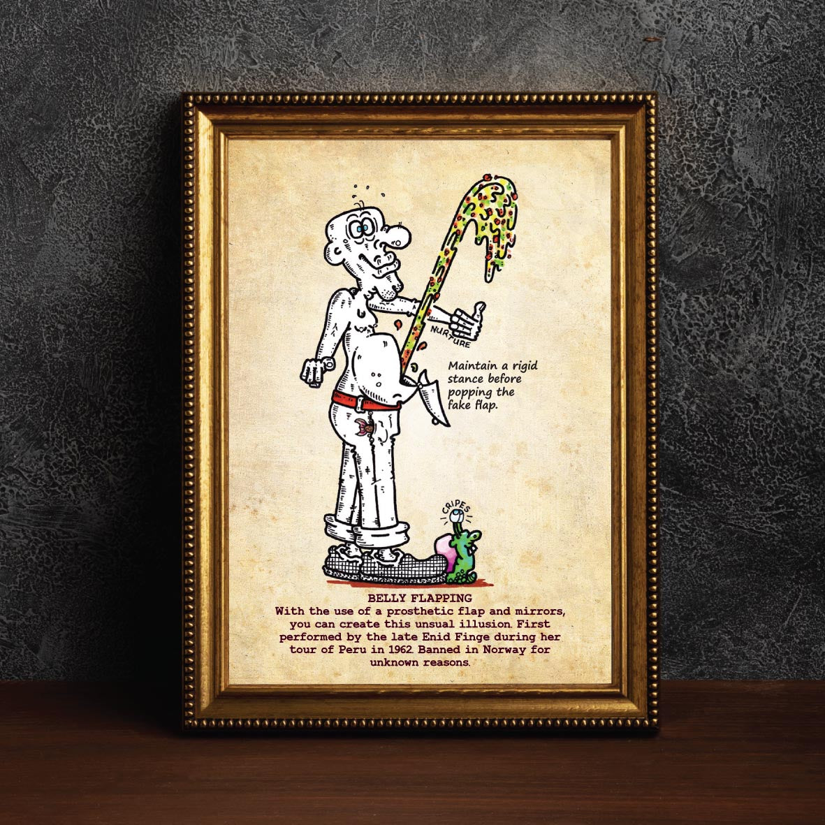 Belly Flapping Art Print