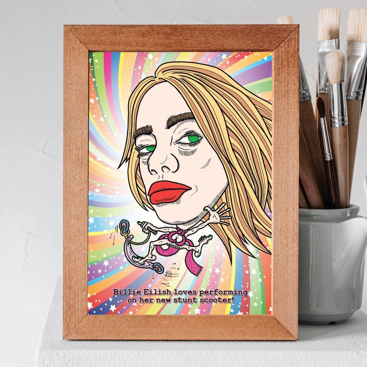Billie Eilish Pop Art Print