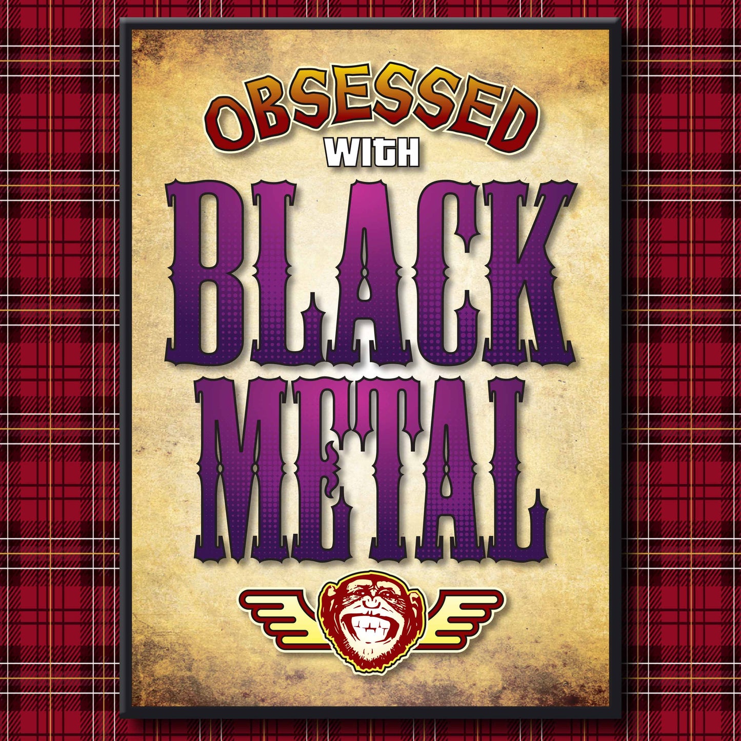 Black Metal - Obsessed Art Poster + Birthday / Greetings Card