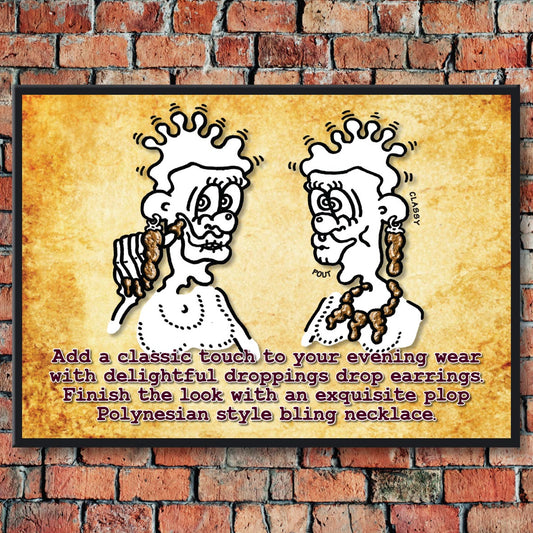 Bling Jewellery Cartoon Art Print