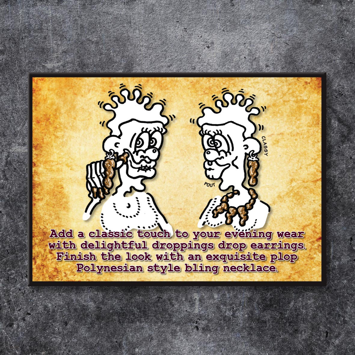 Bling Jewellery Cartoon Art Print