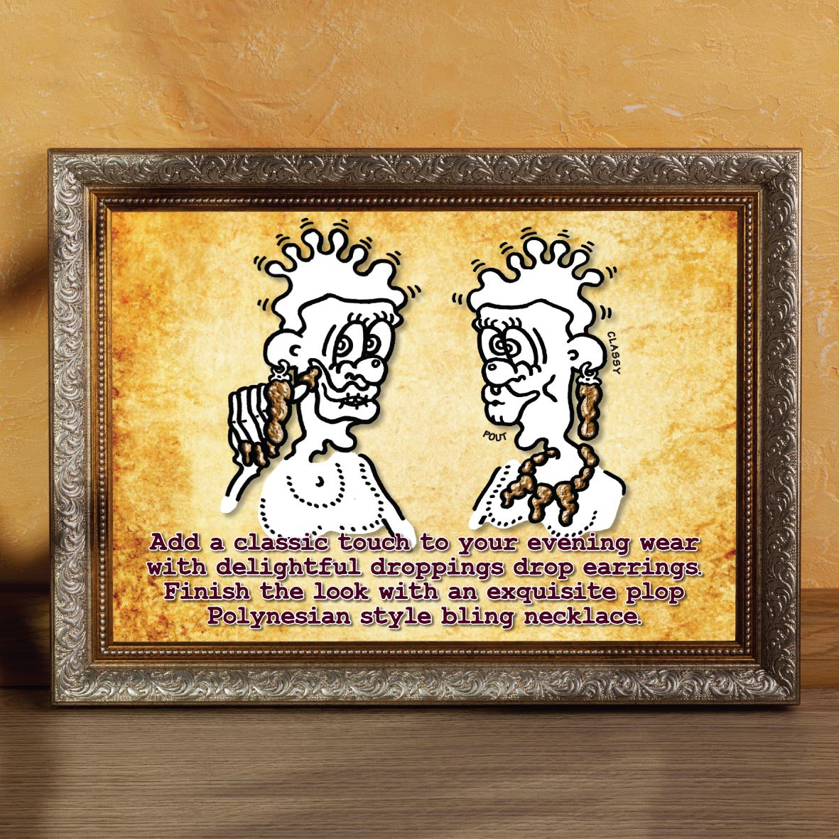 Bling Jewellery Cartoon Art Print