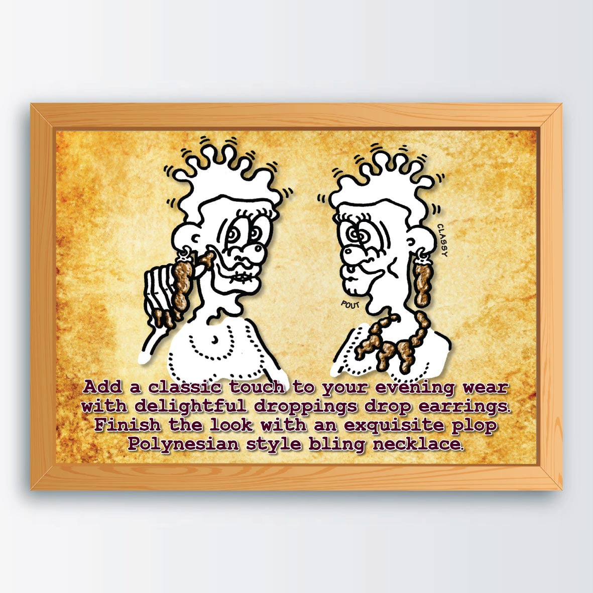 Bling Jewellery Cartoon Art Print