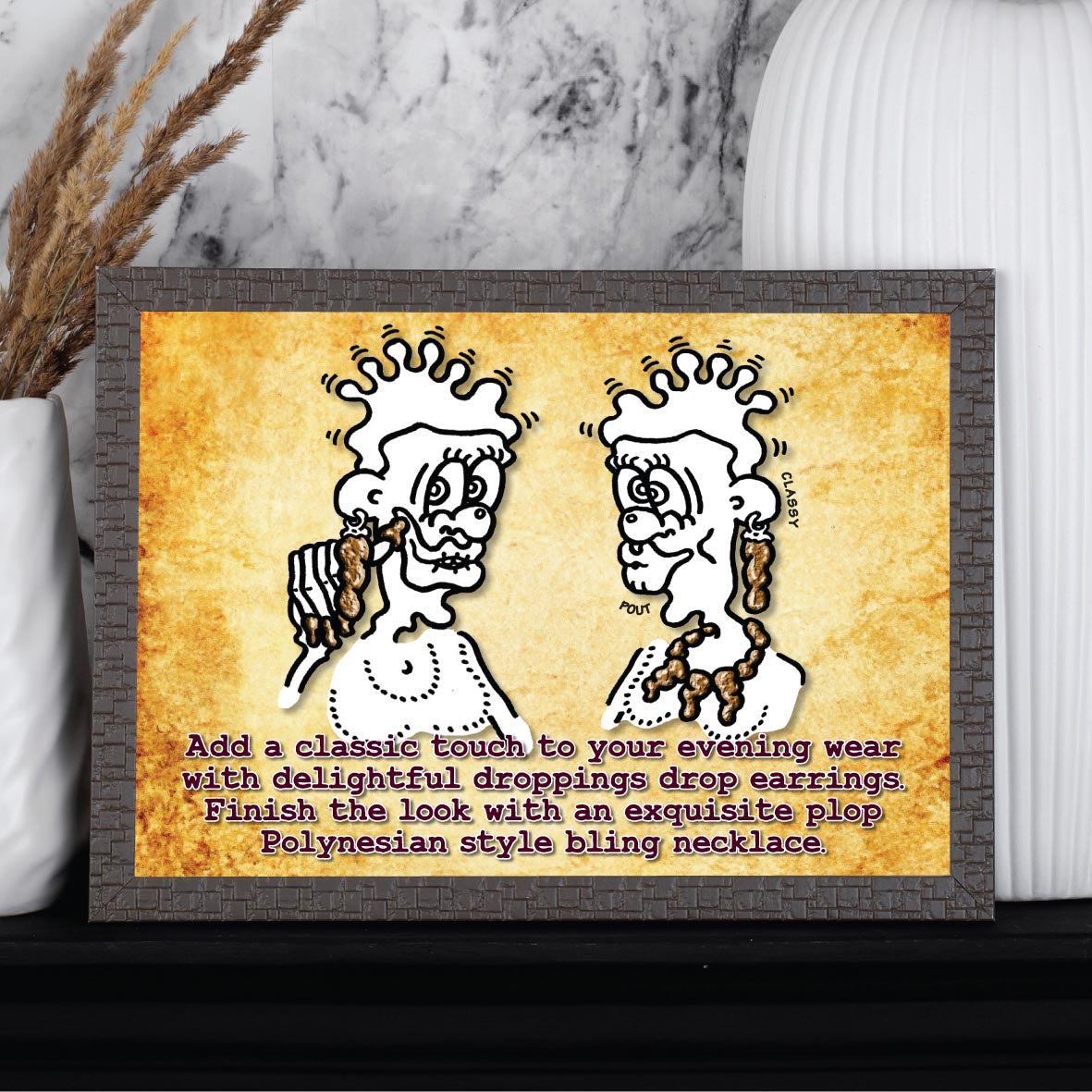 Bling Jewellery Cartoon Art Print