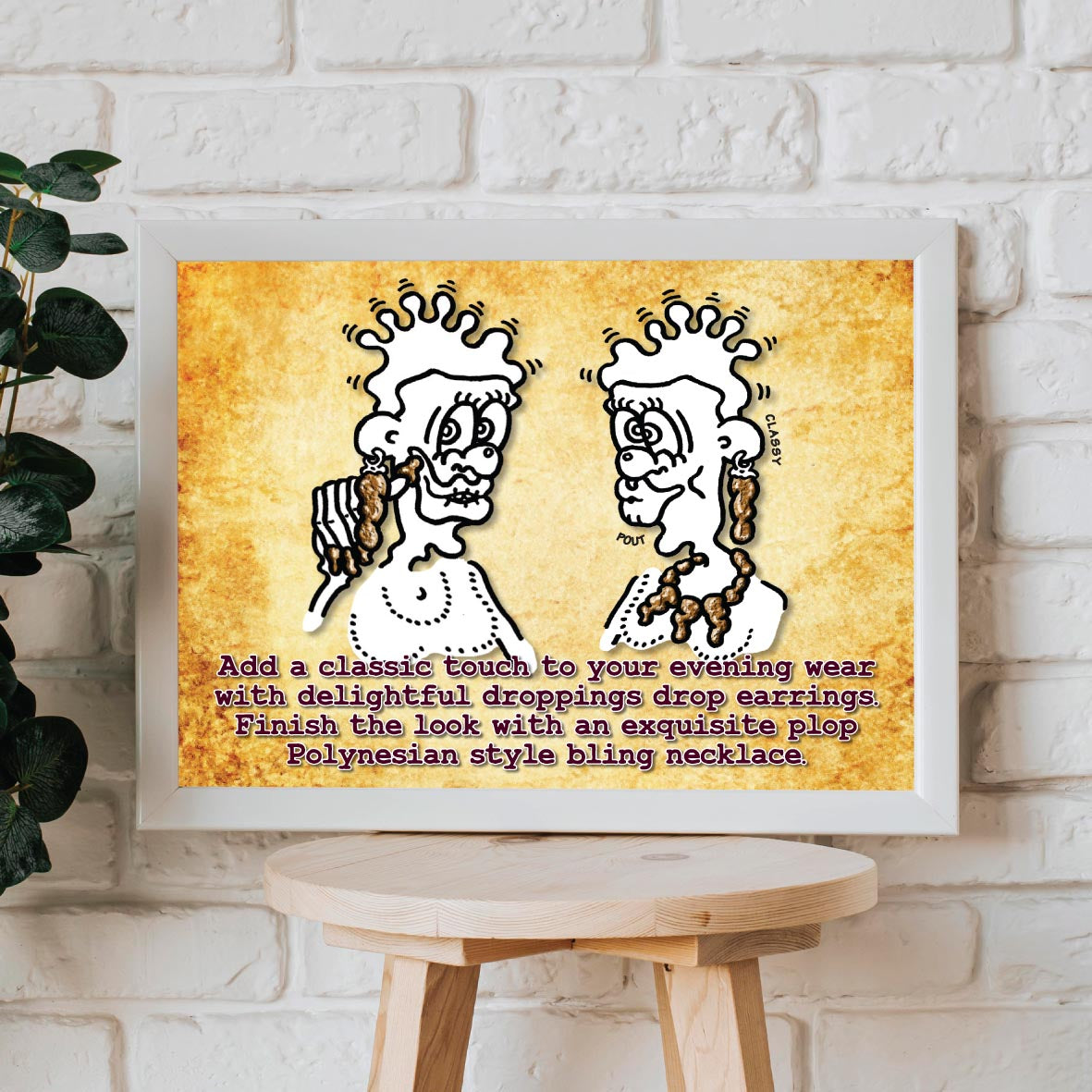 Bling Jewellery Cartoon Art Print