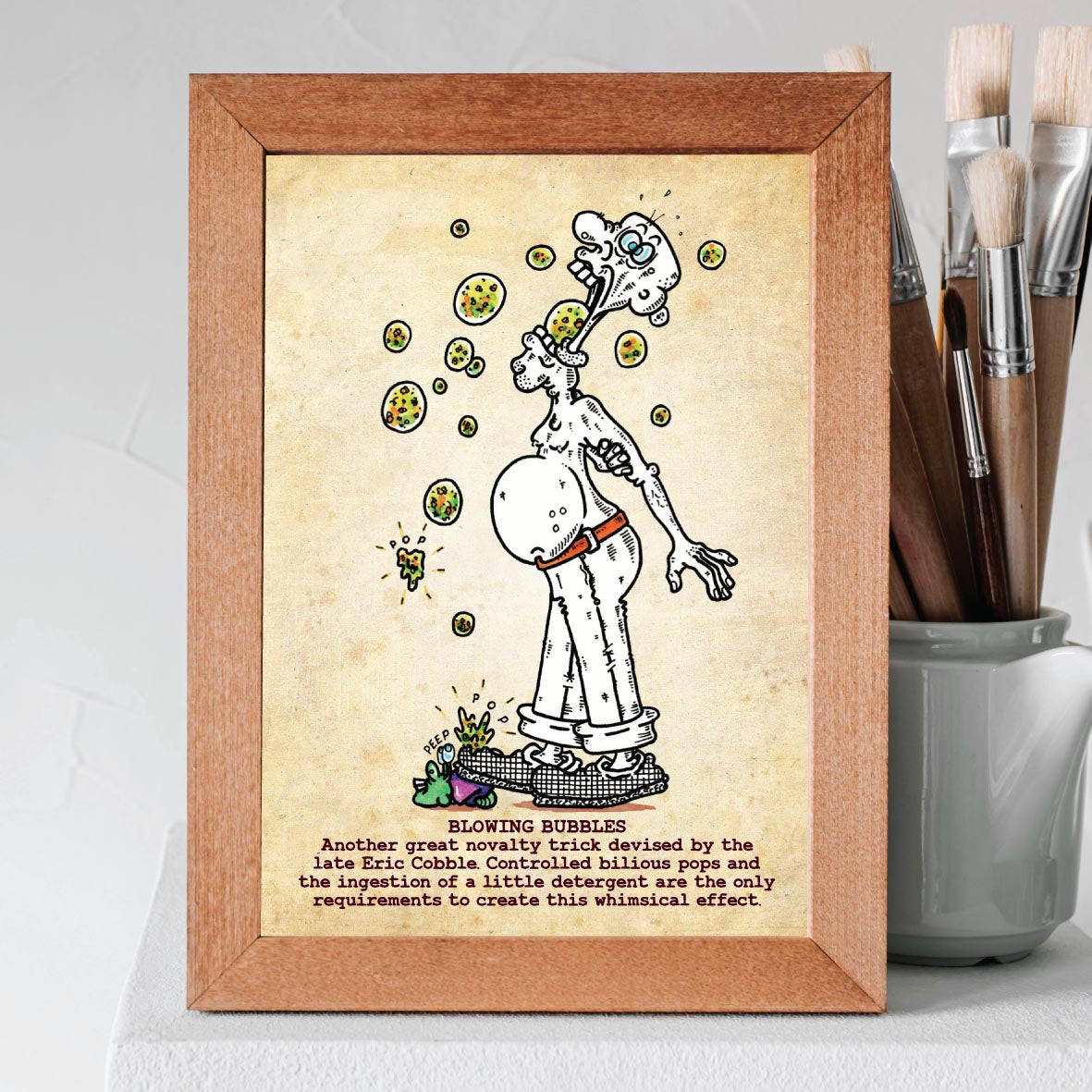 Blowing Bubbles Art Print