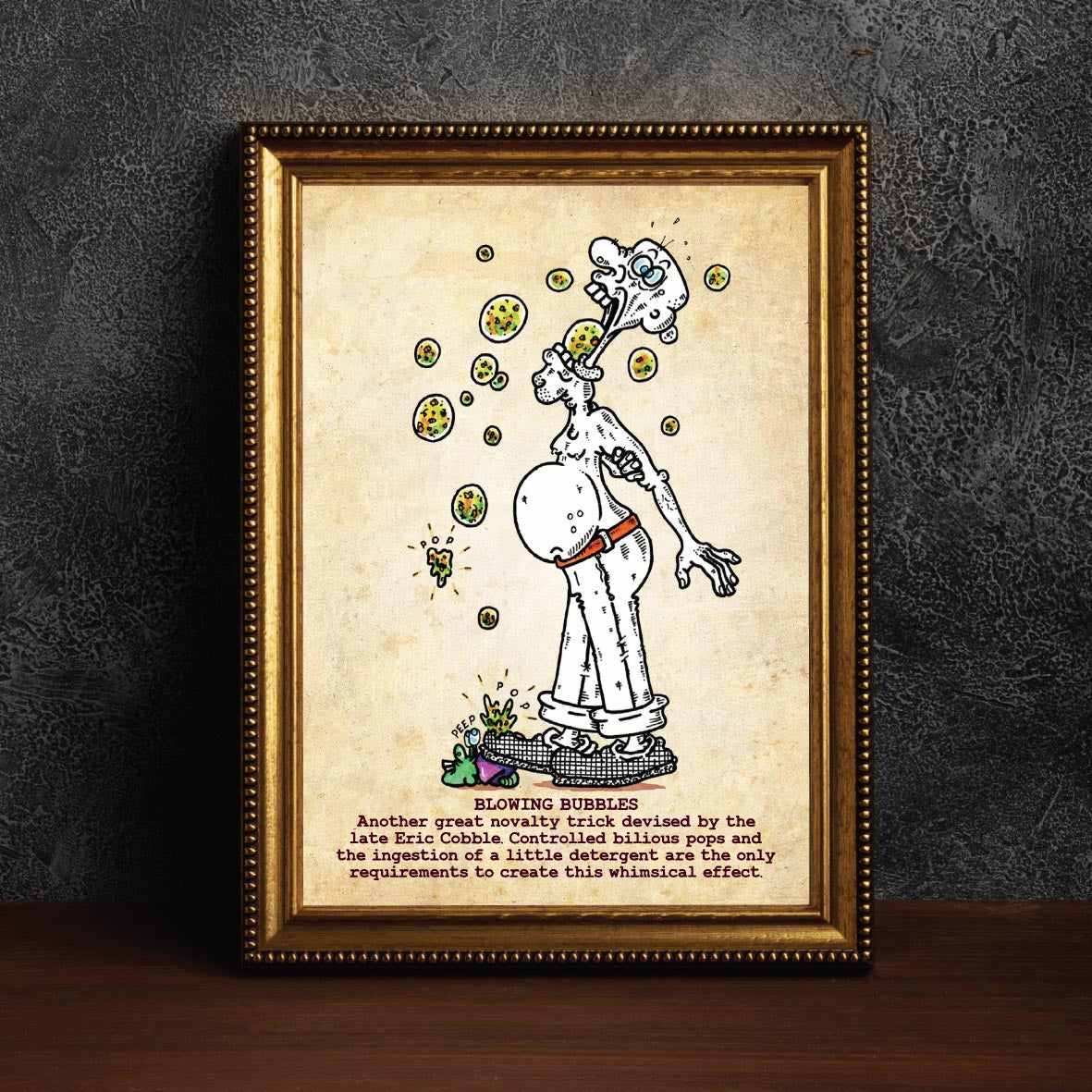 Blowing Bubbles Art Print
