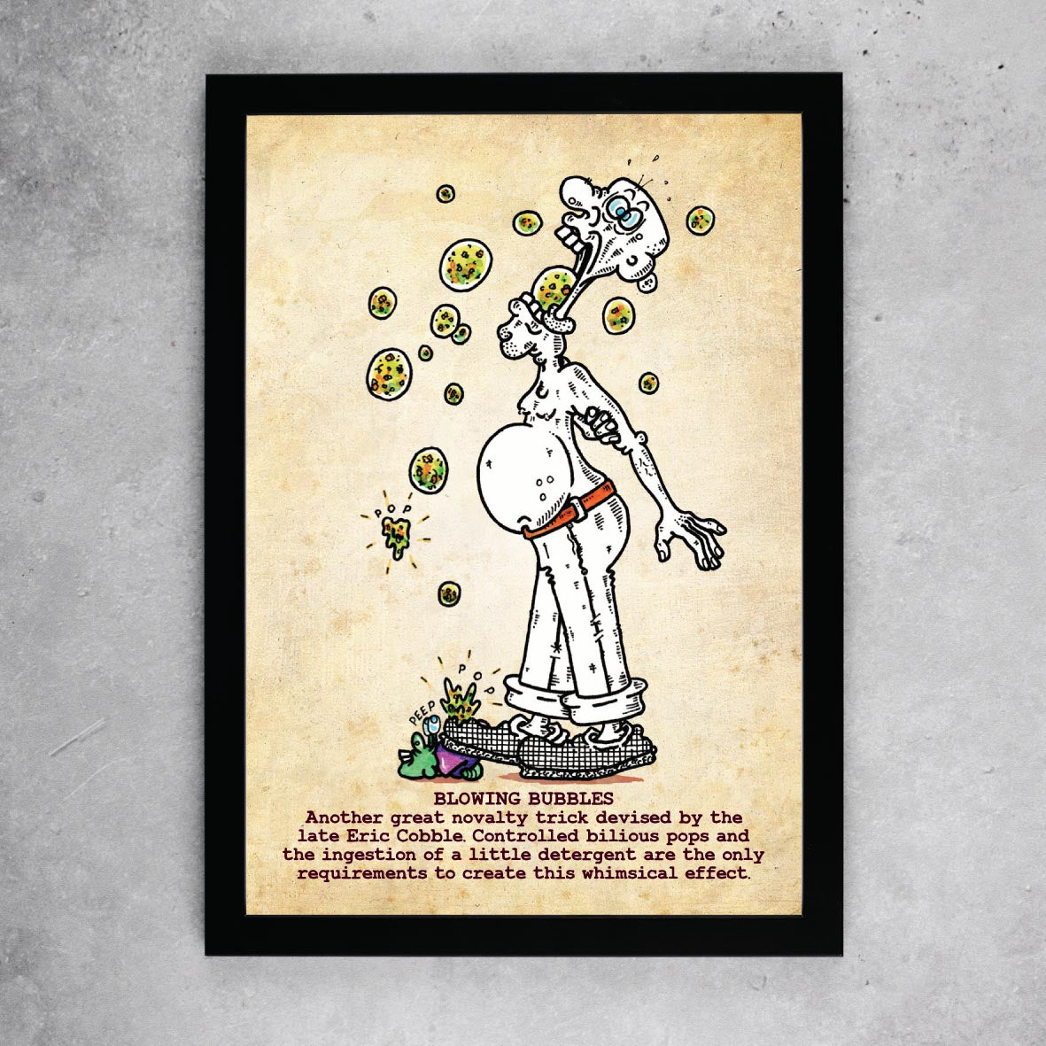Blowing Bubbles Art Print