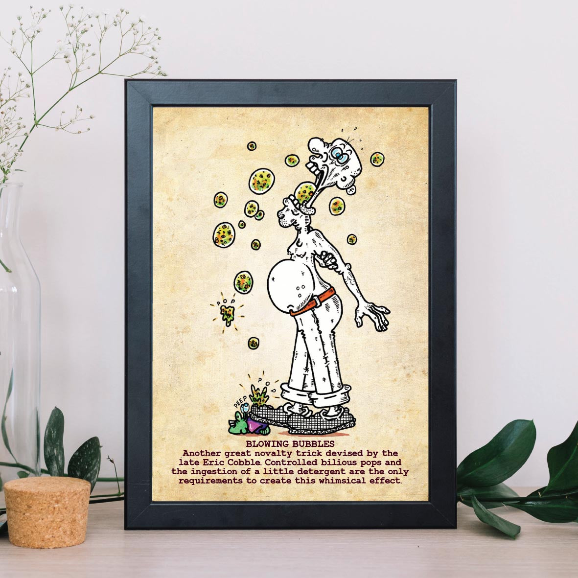 Blowing Bubbles Art Print