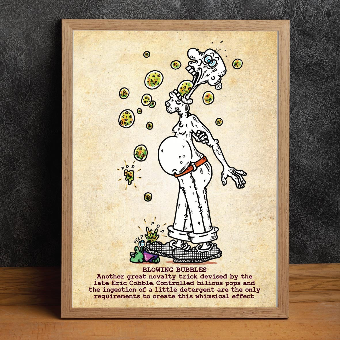 Blowing Bubbles Art Print