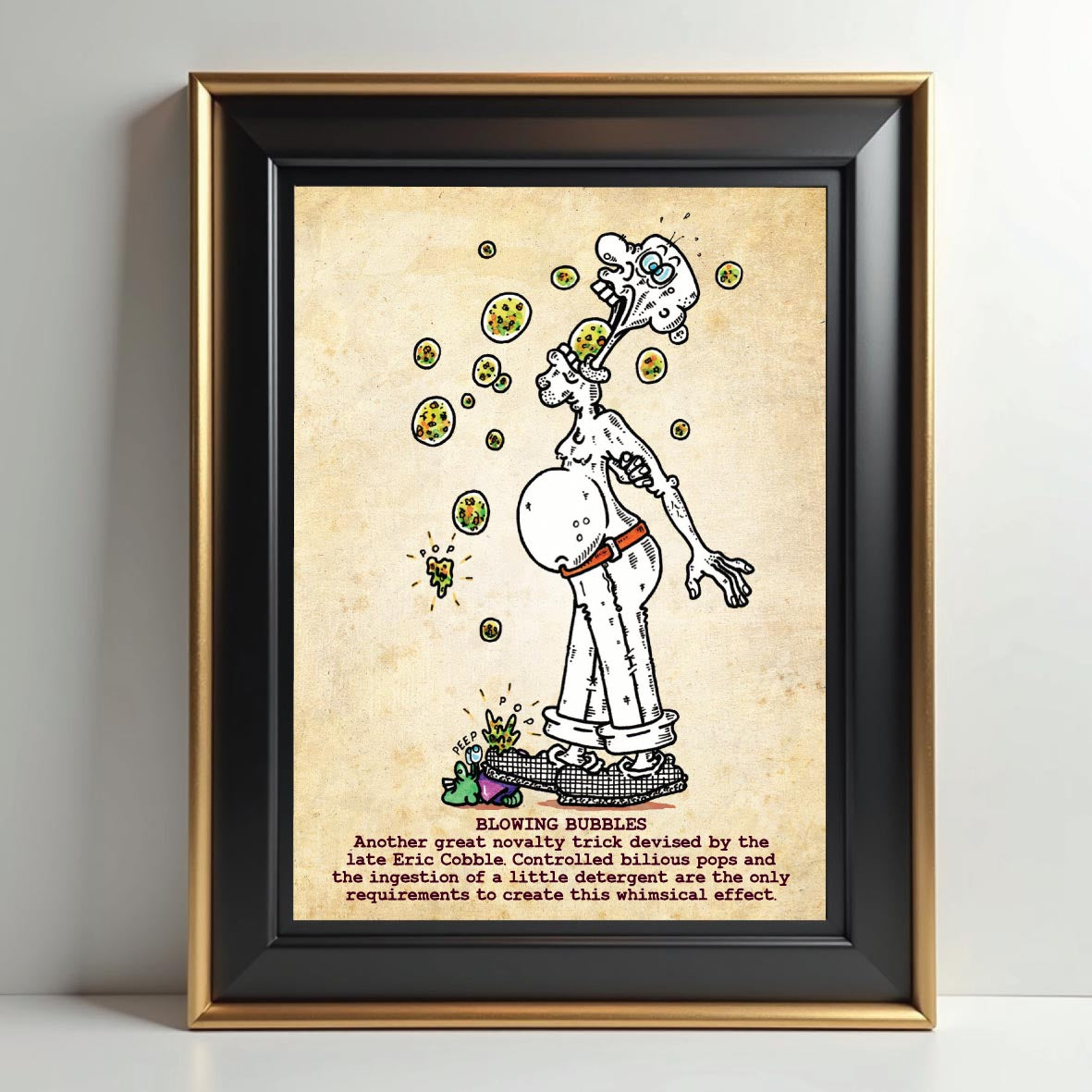 Blowing Bubbles Art Print